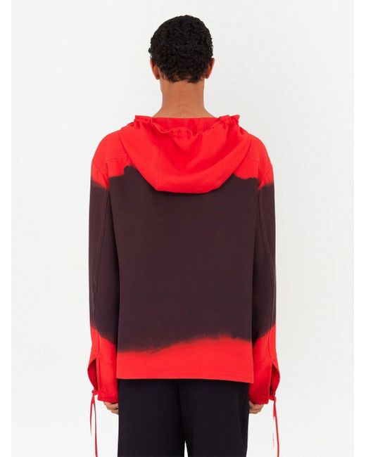 Ferragamo Red Printed Oversized Kaftan for men