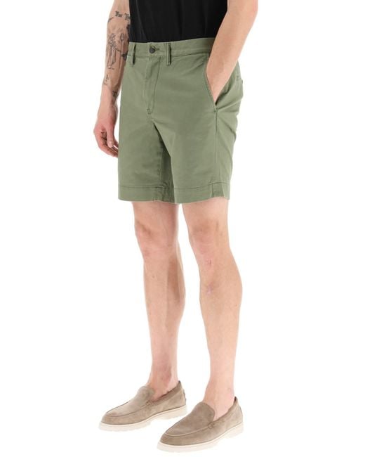 Polo Ralph Lauren Stretch-Chino-Shorts in Green für Herren