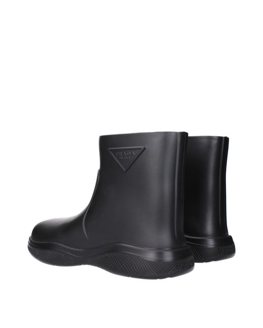 Prada Black Cotton Ankle