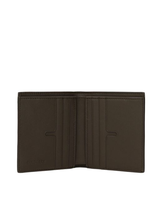 Burberry Black Wallet Fabric/Sand