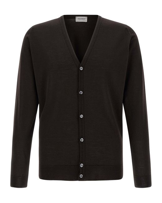 John Smedley Black Petworth Sweaters And Cardigans for men