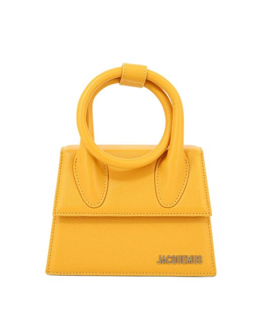 Jacquemus Yellow "Le Chiquito Noeud" Handbag