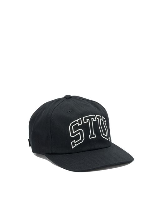 Stussy Black Hats for men