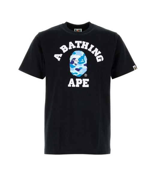 A Bathing Ape Black Slate Cotton Abc Camo Collage T Shirt