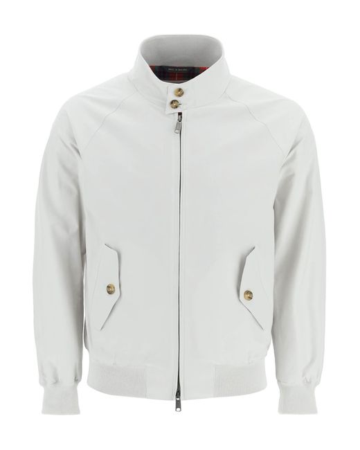 Baracuta G9 Harrington Jacke in White für Herren