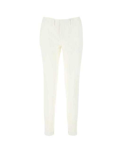Saint Laurent White Pantalone