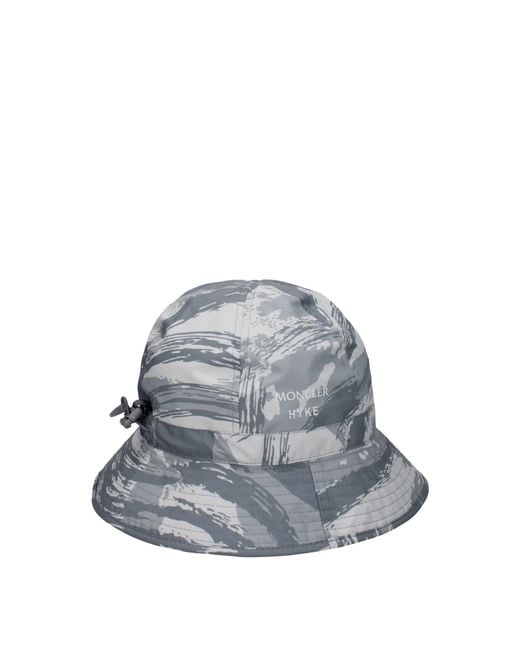 Cappelli Bocket Poliestere Grigio di Moncler in Blue