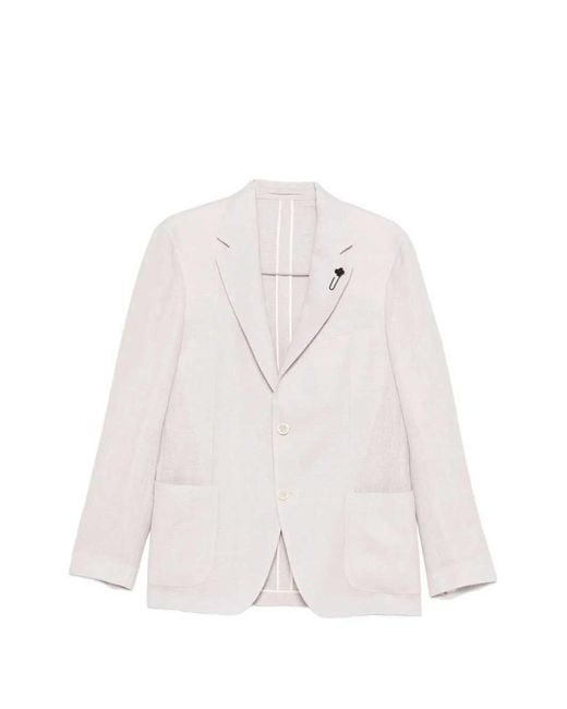 Lardini White Roma Jacket for men