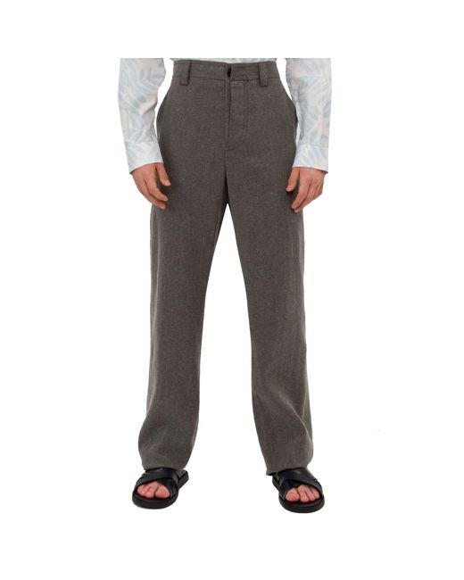 Pantalones de pierna ancha de jacquemo Jacquemus de hombre de color Gray