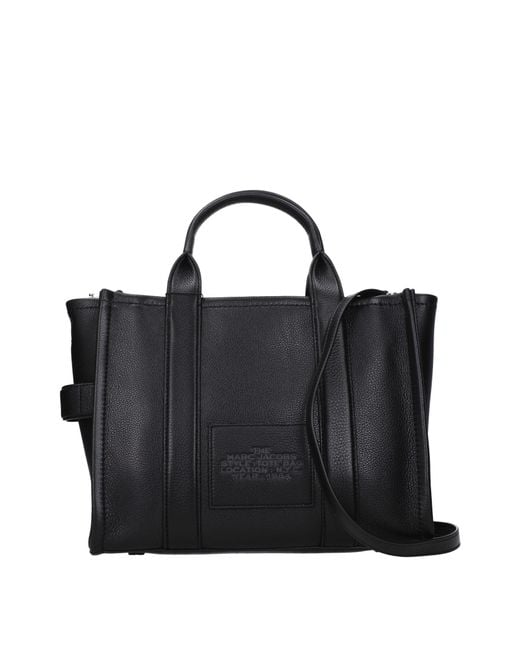 Marc Jacobs Black Borse A Mano The Tote Donna Pelle Nero