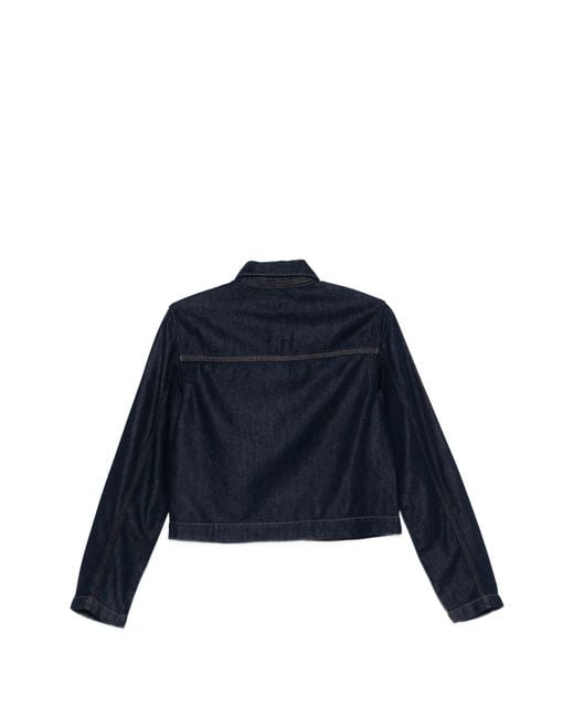 Rag & Bone Blue Adrianna Buttoned Pocket Jacket