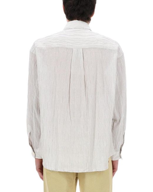 AMISH White Camicia for men