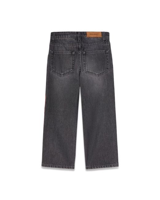 Palm Angels Gray Denim Pant