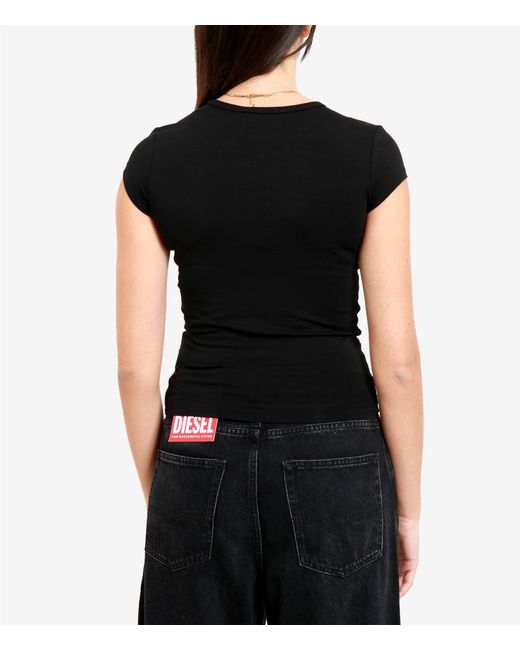 DIESEL Black T Shirts And Polos