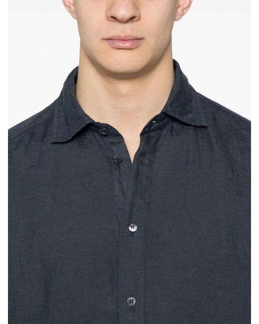 Barena Camicia Surian Telino in het Blue voor heren