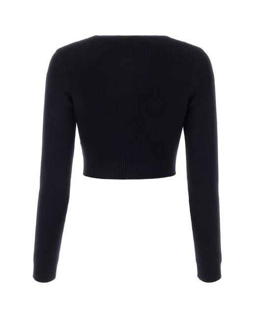 Jil Sander Black Midnight Wool Sweater