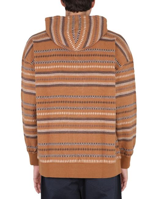 Universal Works Brown Hoodie for men