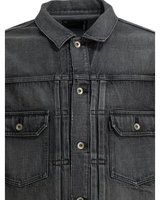 Sacai Black Jackets & Coats Jackets And Coats