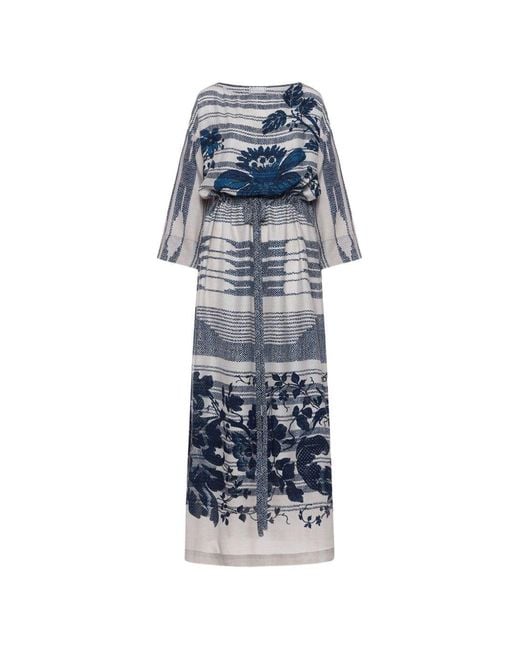 Pierre Louis Mascia Blue Dresses Silk
