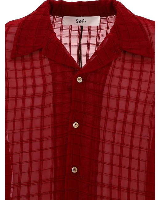 Shirt "Sancho" Séfr pour homme en coloris Red