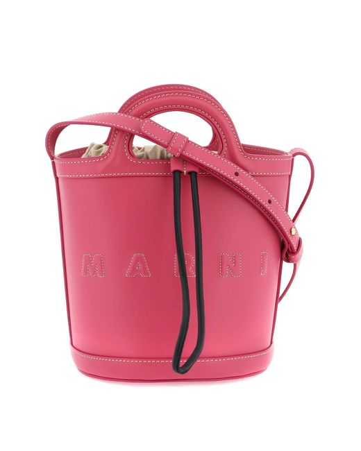 Marni Pink Small 'Tropicalia' Eimer -Tasche