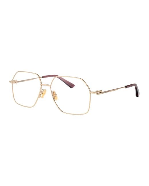 Bottega Veneta Metallic Metal Optical Glasses