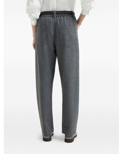 Brunello Cucinelli Gray Wool Trousers