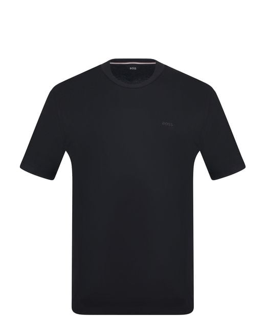 Boss Cotton T -shirt in het Black voor heren