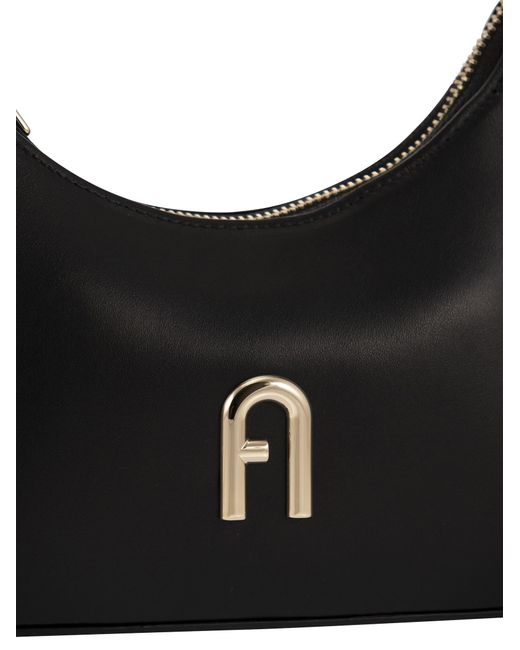 Diamante mini bolso de hombro olímpico Furla de color Black