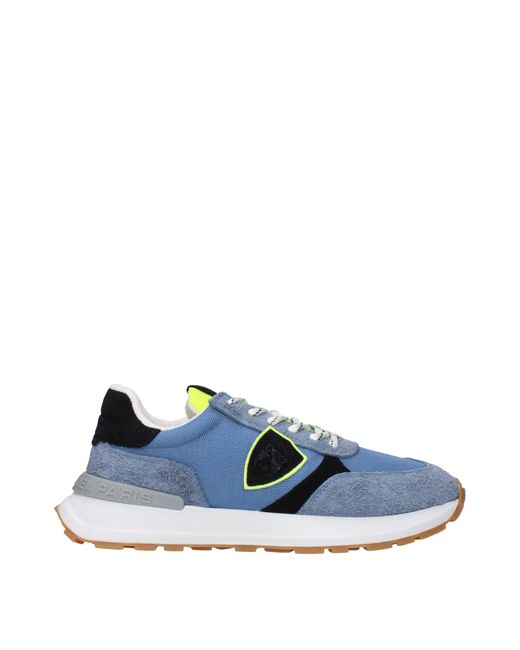 Philippe Model Sneakers Antibes Man Fabric Blau/Gelb Fluo in Blue für Herren