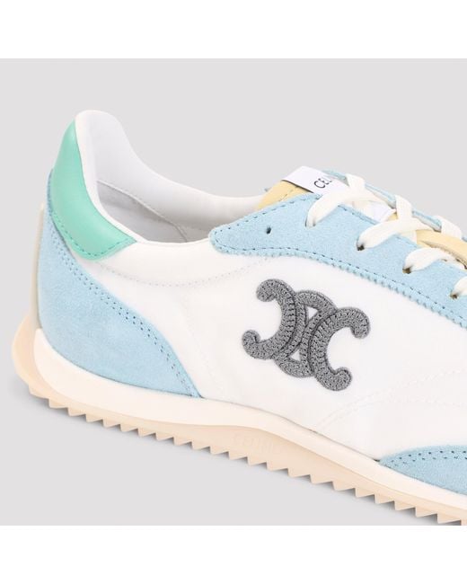 Céline Blue Low Top Racer Sneaker Triomphe