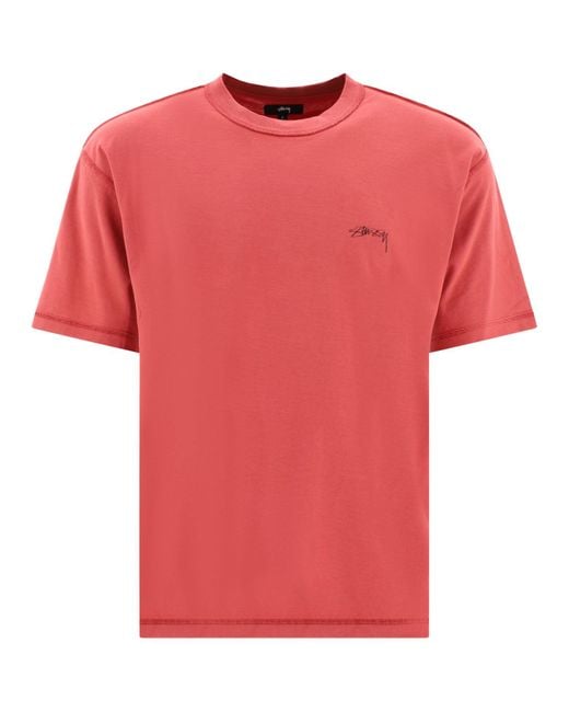 Stussy "faul" T -Shirt in Pink für Herren
