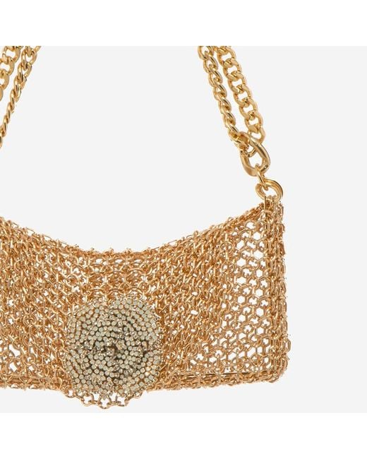 Silvia Gnecchi Metallic Camelia Bag