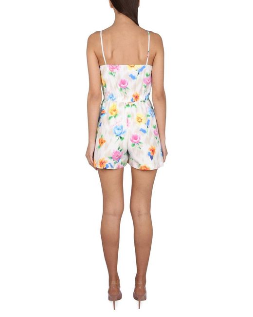 Boutique Moschino White Flower Chine Jumpsuit