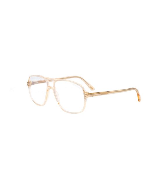 Tom Ford Multicolor Marrone Chiaro Acetate Optical Glasses for men