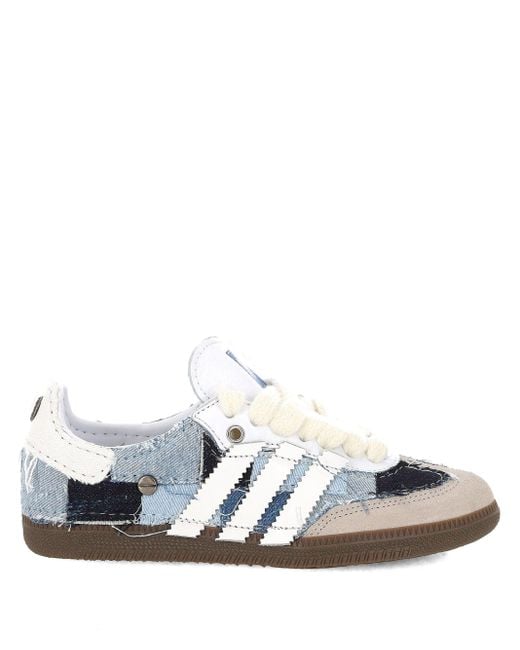 Samba Kojima Patchwork Denim Sneaker di Seddy's in White