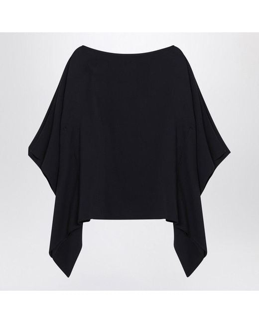 Erika Cavallini Semi Couture Black Viscose Blouse