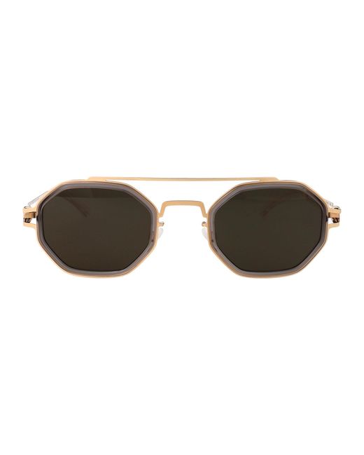 Mykita Brown Aviator Sunglasses Arturo 653