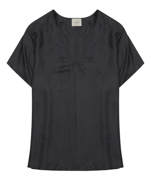 Alysi Black Mini Stylish Top