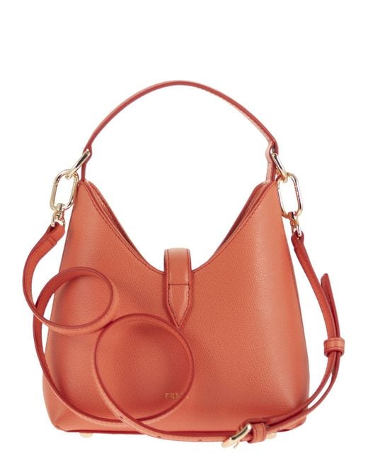 Furla Red Iride Mini Leather Bag