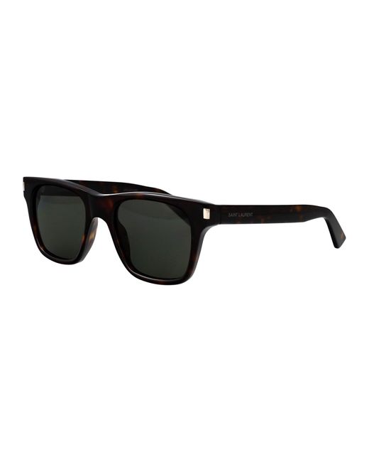 Saint Laurent Black Havana-Havana- Acetate Sunglasses