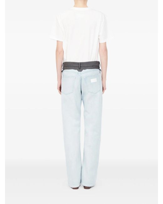 MM6 by Maison Margiela Blue Pants 5 Pockets