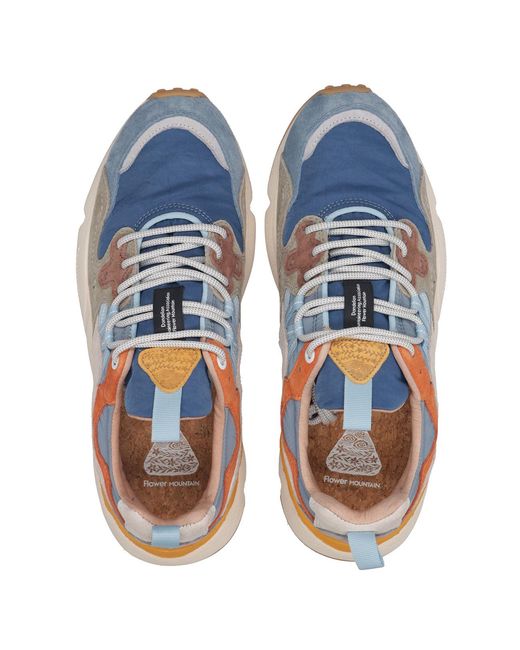 Flower Mountain Blue Sneakers for men