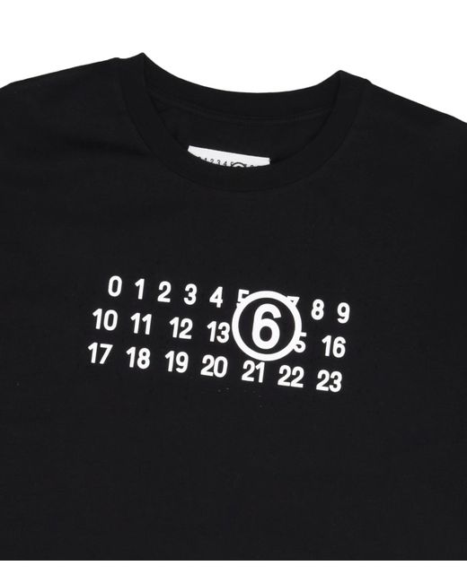 MM6 by Maison Martin Margiela T Shirts En Polos Zwart in het Black