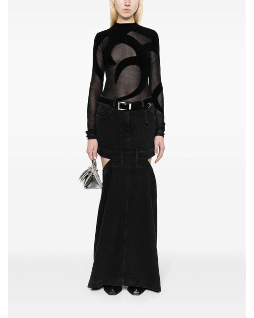 The Attico Denimrok in het Black