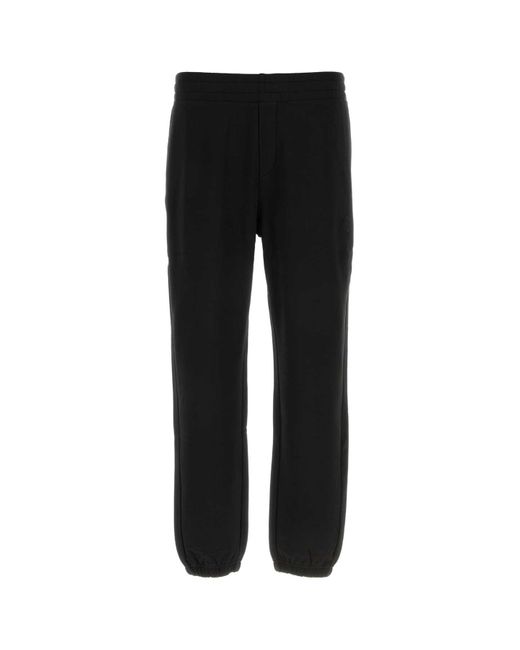Moncler Black Cotton Joggers for men