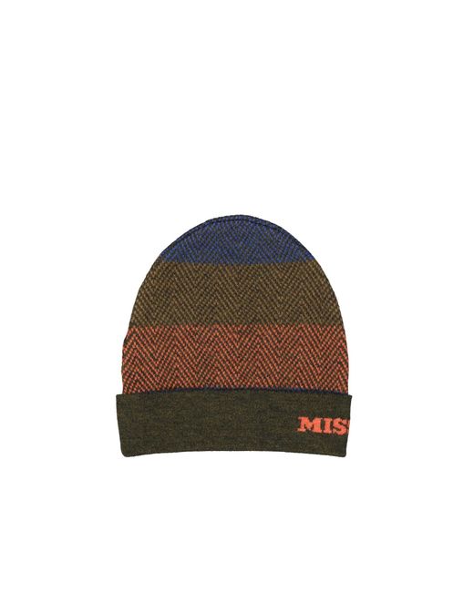 Missoni Brown Wool Hat for men