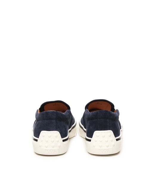 Tod's Tod 's Blaue Wildleder -Slipper in Blue für Herren