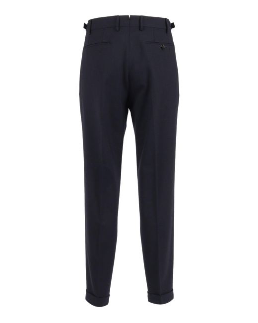Berwich Blue Pants With Retractor