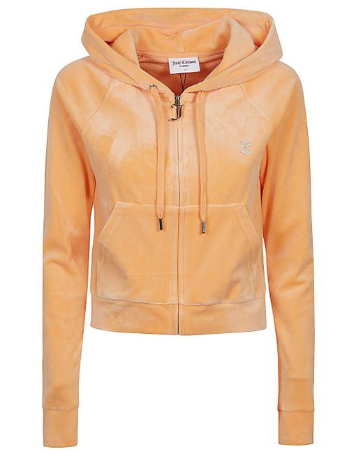 Juicy Couture Orange Madison Classic Velour Hoodie